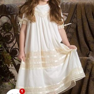 Strasburg Ivory Girls Flower Girl Dress Size 4